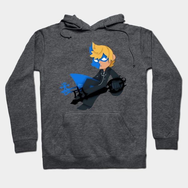 Dual-wielding Roxas Hoodie by VenaCoeurva